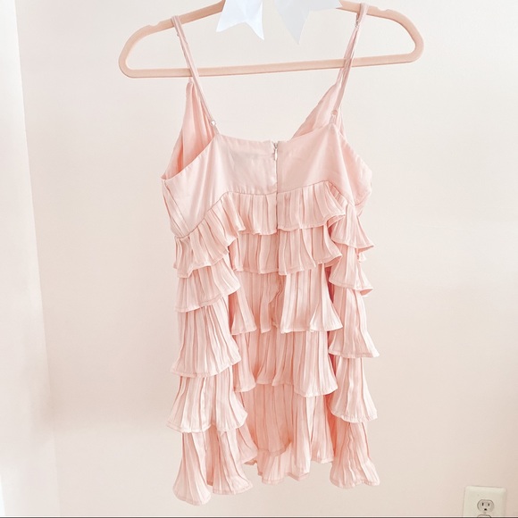 FOREVER21 Ruffle Pink Mini Dress - Picture 2 of 2